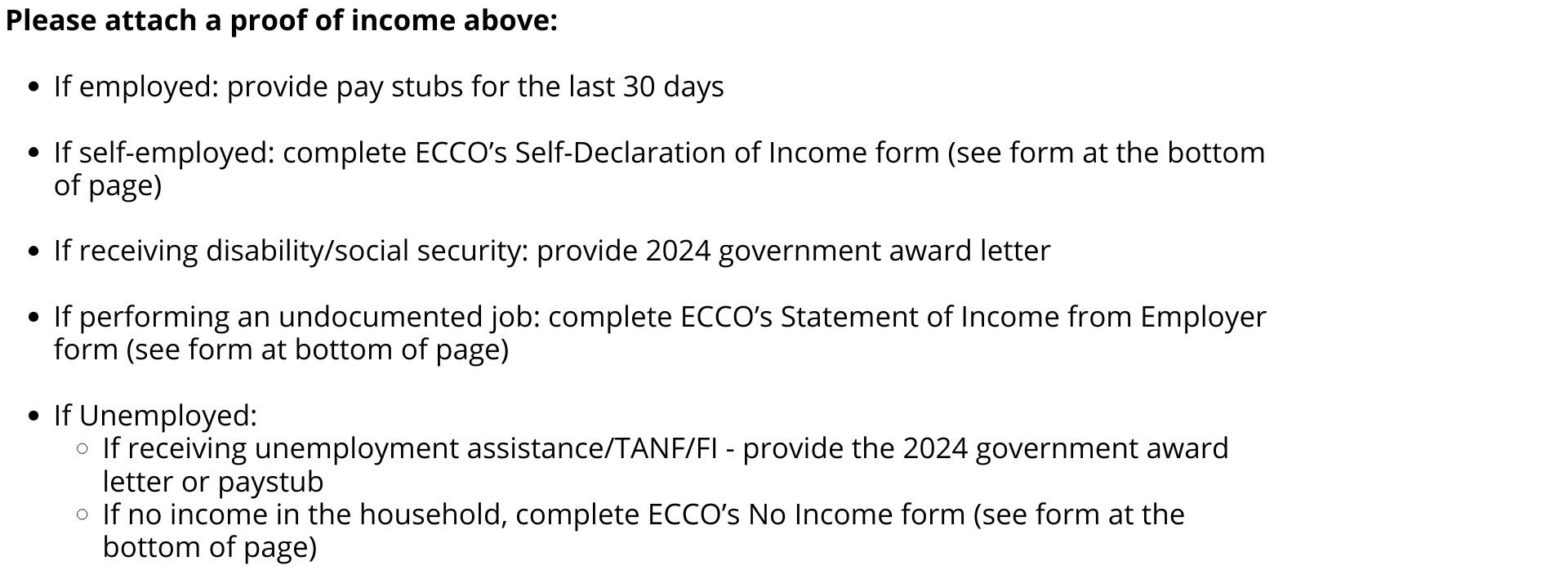 Proof of Income Graphic